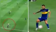 Zambrano y Tévez se conectaron: así se gestó el penal para Boca Juniors