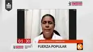 Candidata afirma que “la corrupción es uno de los pilares de Fuerza Popular”