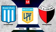 MIRA AQUÍ Racing vs. Colón EN VIVO y EN DIRECTO por el partido de la Liga Profesional