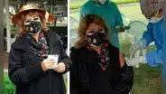 Cantante folclórica Amanda Portales recibe primera dosis de vacuna contra la COVID-19
