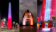 Monumentos del mundo lucen los colores rojo y blanco en homenaje al bicentenario del Perú