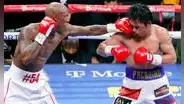 Después del combate: Manny Pacquiao es asistido por su esposa Jinkee para poder alimentarse