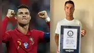 Cristiano Ronaldo recibió el récord Guinness tras alcanzar los 111 goles con Portugal