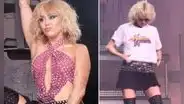 Miley Cyrus sorprende en concierto al usar playera de Hannah Montana