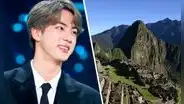 BTS: Machu Picchu se luce gracias a personaje creado por Jin
