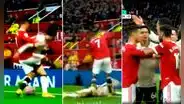 ¿Licencia para pegar? Cristiano Ronaldo pateó a jugador de Liverpool en el suelo y solo recibió amarilla
