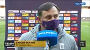 Carlos Bustos tras la caída ante Cristal: “Duele perder, sobre todo, porque regalamos un tiempo”