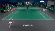 De espaldas: el espléndido punto de ‘Peque’ Schwartzman en el Masters 1000 de París