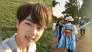 BTS: Jin visitó parque de atracciones en Los Ángeles y una ARMY sorprendió al idol K-pop
