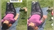 Joven busca a su gato por varias horas y descubre que estaba haciendo yoga con su vecina
