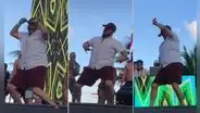 TikTok viral: joven se sube al escenario y causa furor con su baile al ritmo de reguetón antiguo