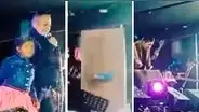 Diosdado Gaitán Castro sufre aparatoso accidente durante concierto en Juliaca