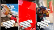 Chofer de Bimbo choca camioneta con otro auto y paga los daños con productos de la empresa