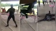 Spider-Man intenta lucirse con piruetas en una fiesta infantil, y ocurre lo inesperado