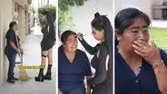 Tiktoker se conmueve con la historia de madre trabajadora que revela entre lágrimas su pena