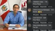 “Fiu fiu, bebito”: usuarios recuerdan chats a Vizcarra durante transmisión  #MartínEnVivo
