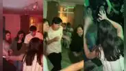 Jóvenes festejan reencuentro de promoción y bailan danza típica que hicieron en el colegio
