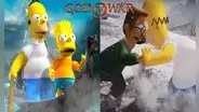 God of War: crean mod para jugar con los personajes de “Los Simpson”, con sus mismas voces
