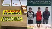 Lurín: capturan a falsos colectiveros y les allanan somníferos, celulares y prendas de mujer