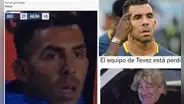 Los memes no perdonaron a Carlos Tevez tras debutar perdiendo como DT con Rosario