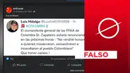 No, el comandante del Ejército colombiano no afirmó que Gustavo Petro “incendió al pueblo”
