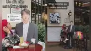 Peruana fanática de BTS va a comer con gigantografía de Jin y protagoniza singular escena