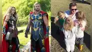 “Thor  4: love and thunder”: ¿Los viste? Así aparecieron los hijos de Chris Hemsworth en la cinta