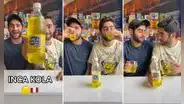 Gemelos extranjeros prueban Inca Kola por primera vez y califican su sabor “como a chicle”