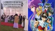 Novios piden casarse con canción de “Los caballeros del zodiaco” en lugar de la marcha nupcial