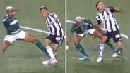 Casi lo rompe a Zaracho: la condenable patada de Danilo durante el partido por Libertadores