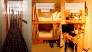 ¿Cómo es el interior de la cabina donde viven los jóvenes que trabajan en los cruceros?