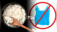 ¿Por qué no debes tapar el arroz con una bolsa de plástico mientras se cocina?