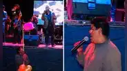 Vendedor de algodones acepta invitación de una banda para cantar y se roba el show