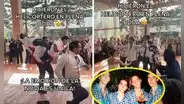 Novio arma baile sorpresa con sus amigos y hacen el helicóptero de Skándalo durante su boda