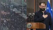 Estudiantes marchan en Santiago previo al cambio de gabinete del presidente Boric