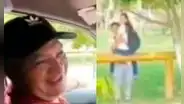Hombre se ríe de pareja cariñosa en la calle, pero descubre que se trataba de su hija y su novio