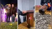 Pareja rompe su alcancía, llevan dinero a un banco y quedan sorprendidos con el monto final