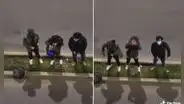Sorprenden a su amiga con ‘serenata’, pero bailan coreografía de Parchis en plena calle