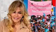 Gisela apoya marcha de “Con mis hijos no te metas” desde su carro: “Qué ganas de bajarme”