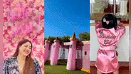 Lesly Castillo organiza ostentosa fiesta con temática de la realeza para el primer año de su hija
