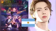 Jin de BTS canta en Argentina HOY junto a Coldplay EN VIVO: fecha, hora y cómo ver el concierto