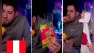 AuronPlay queda encantado al probar Olé Olé y Cheese Tris: “Si fuera peruano, pesaría 120 kilos”