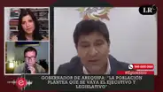 Rohel Sánchez: Las pérdidas económicas en Arequipa pasan de los 1.000 millones de soles