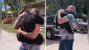 Chimpancé se reencuentra con las personas que lo cuidaron de bebé y tiene tierna reacción