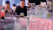 Joven invita a sus exnovios para que la acompañen en su boda y los agrupa en una misma mesa