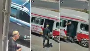 Hombre graba el ‘modus operandi’ de un ladrón de celulares para alertar a pasajeros de combis