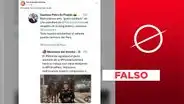 No, Gustavo Petro no rechazó en Twitter el "gesto solidario" de una policía colombiana hacia la PNP