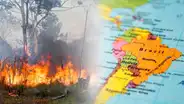 Crisis en Sudamérica: ¿cuáles son los países más afectados por incendios forestales?