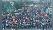 Panamericana Norte: más de 1.000 manifestantes marchan desde Puente Piedra hacia el Centro de Lima