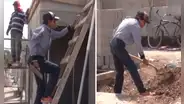 Georgina López, la mujer de 64 años que trabaja como albañil para sacar adelante a su familia